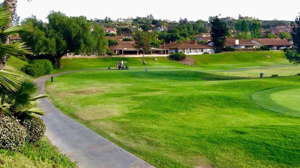 Homes in Rancho Bernardo with golf course view