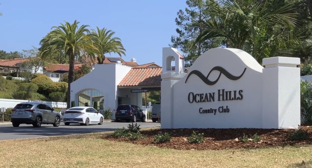 San Diego gated 55 plus community of Ocean Hills Country Club in Oceanside CA