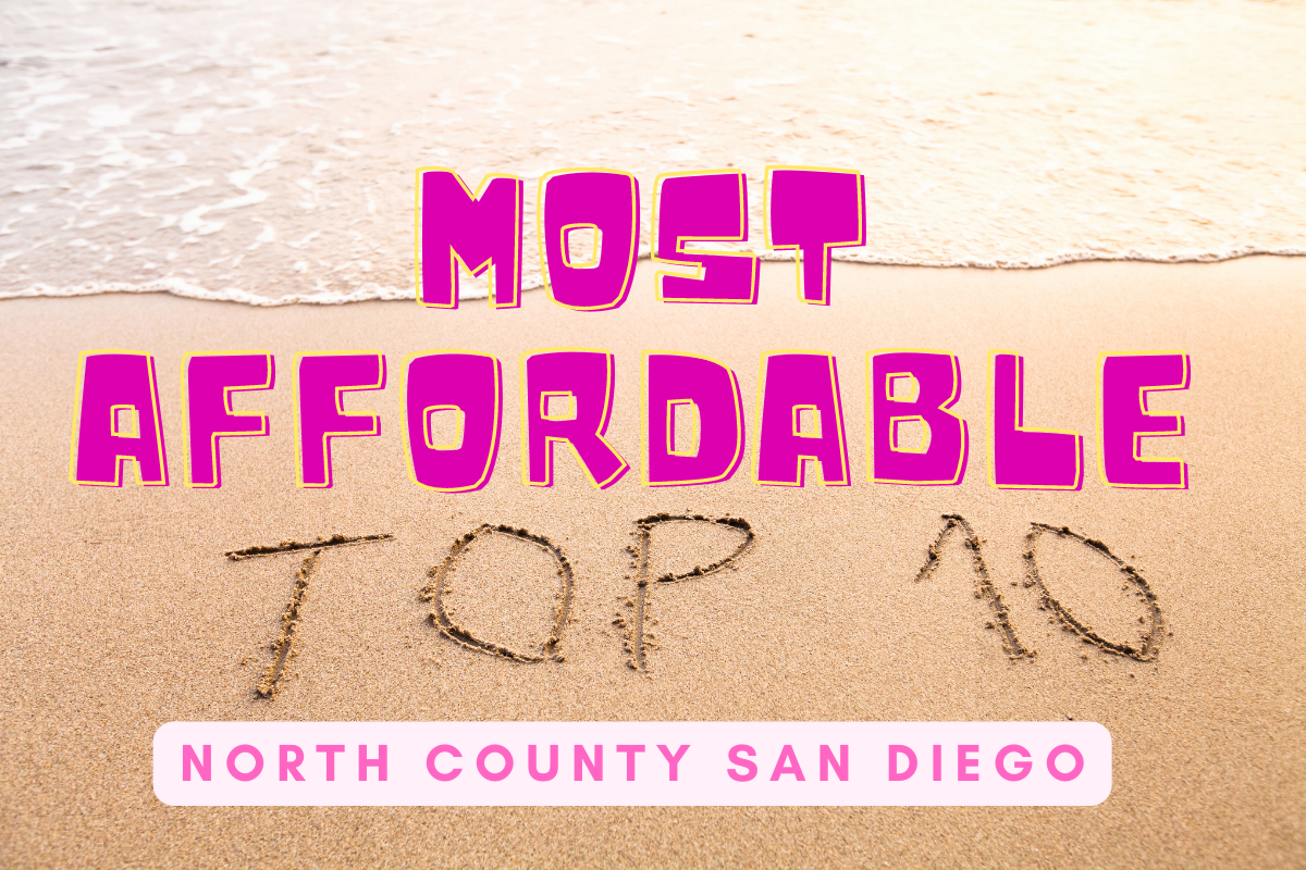 top 10 affordable places to live in North County San Diego