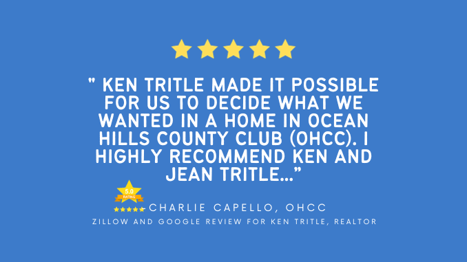 Reviews for Jean and Ken Tritle Realtor® DreamWell Homes Realty Real Estate Agents Ocean Hills Country Club Oceanside CA November 2020