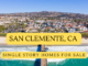 San Clemente CA Single Story Homes For Sale