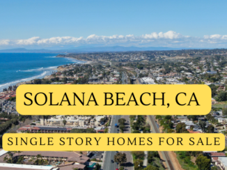 Solana Beach CA Single Story Homes For Sale