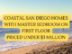 Coastal San Diego Homes For Sale with Master Bedroom on First Floor under $3 Million