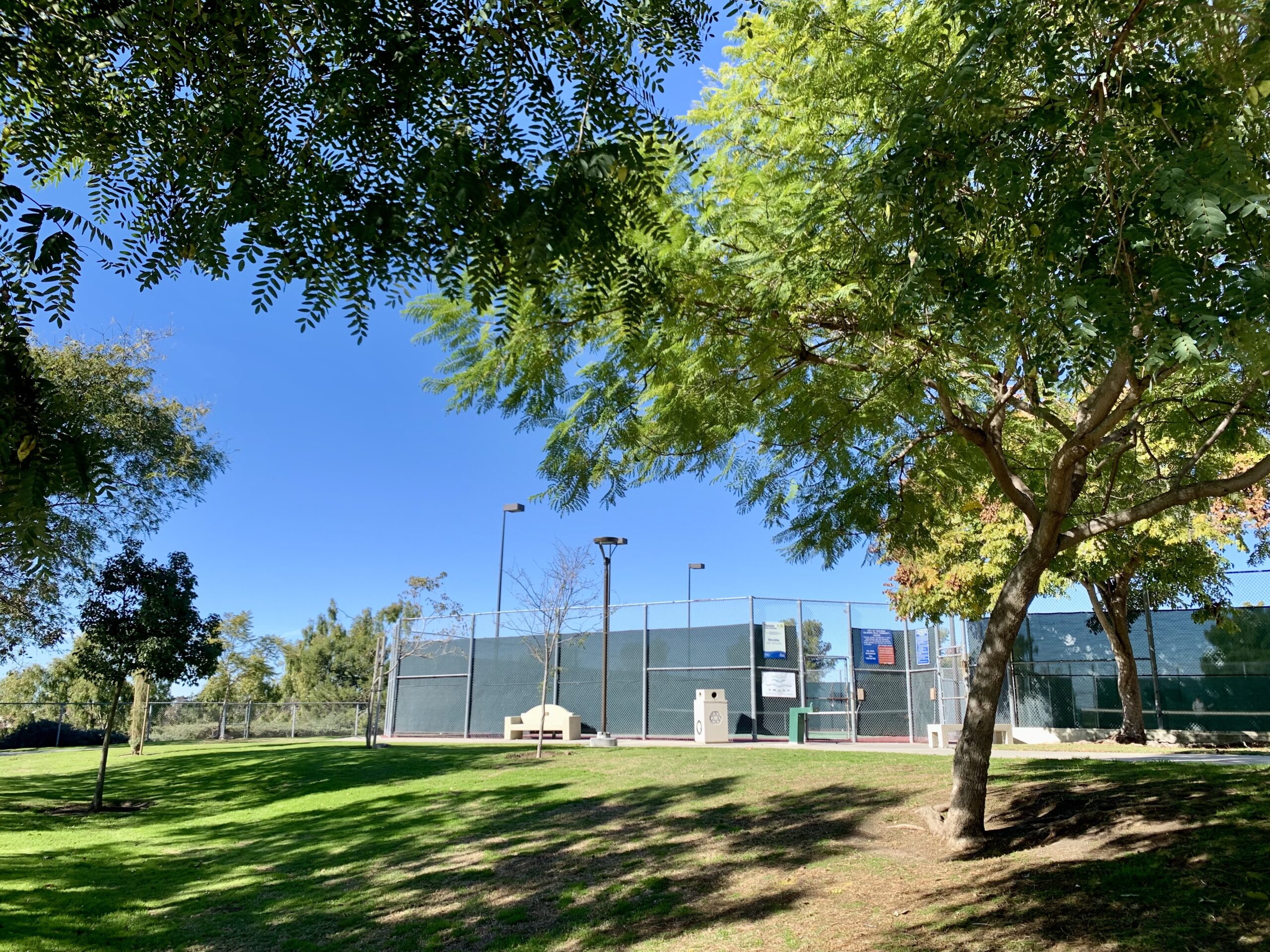 Tennis Courts at Calavera Hills Community Park in Carlsbad CA