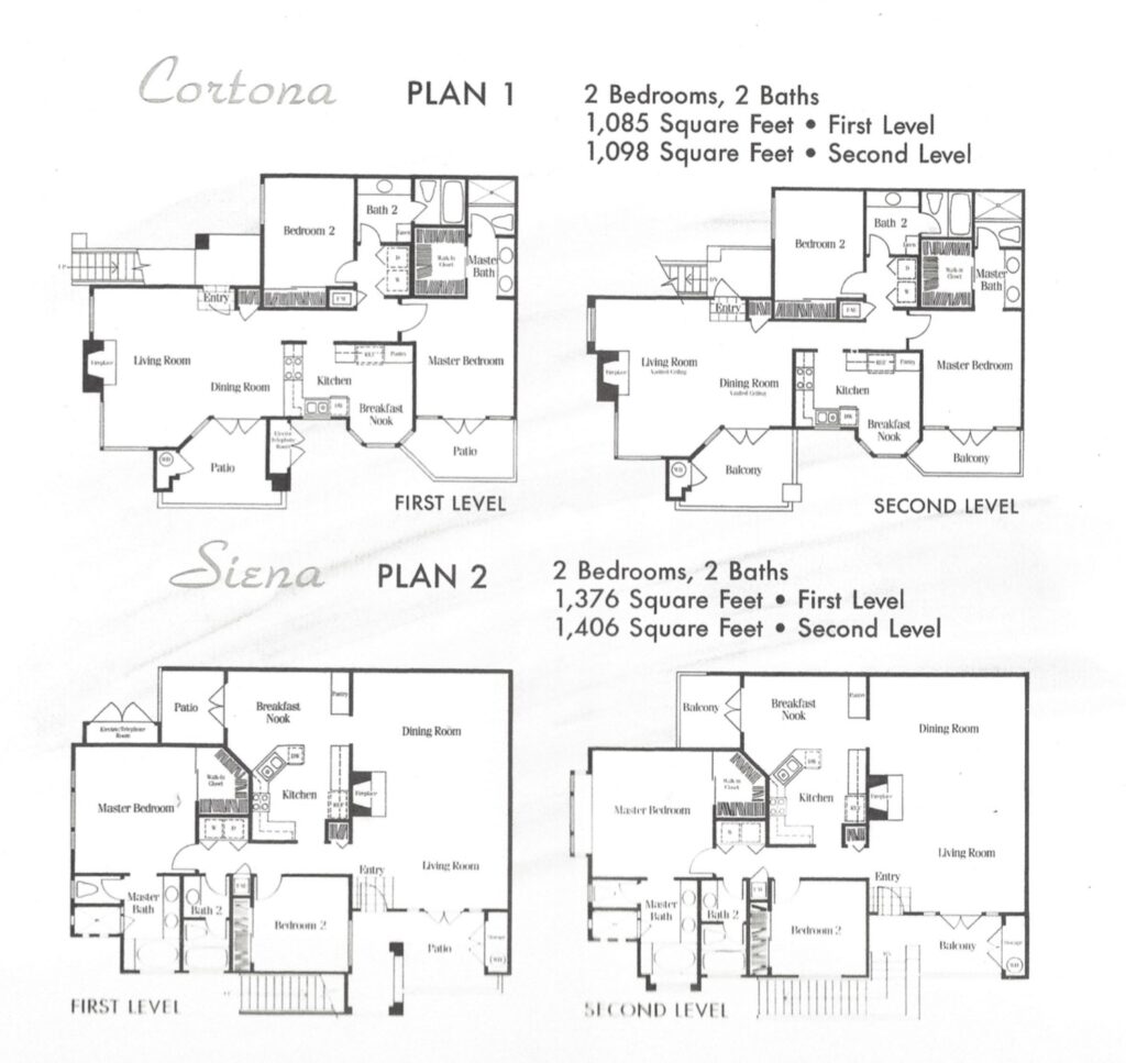 Villa Trieste Condos Floorplans
