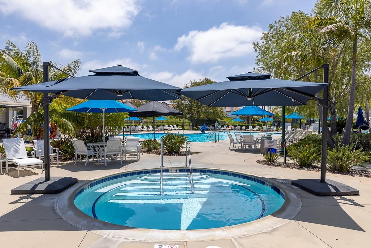 Saltwater pool and spa at Ocean Hills Country Club