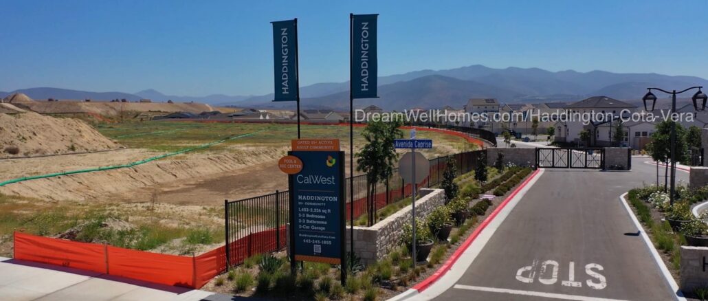 Haddington at Cota Vera Chula Vista CA San Diego 55+ Community Entrance