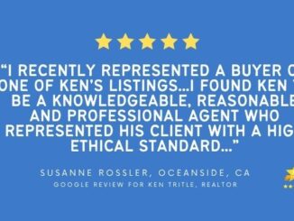 Oceanside CA 55+ Community Best Realtor® Ken Tritle Google Review