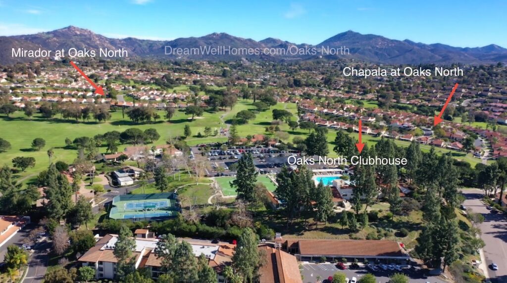 Oaks North Rancho Bernardo 55+ Community Location