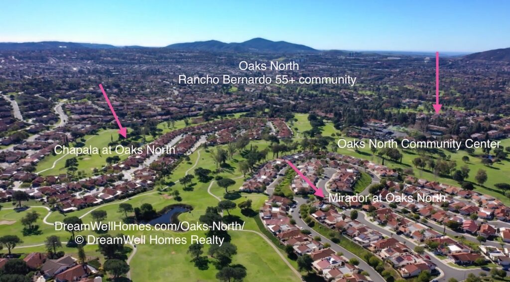 Oaks North San Diego CA 55 and older community in Rancho Bernardo