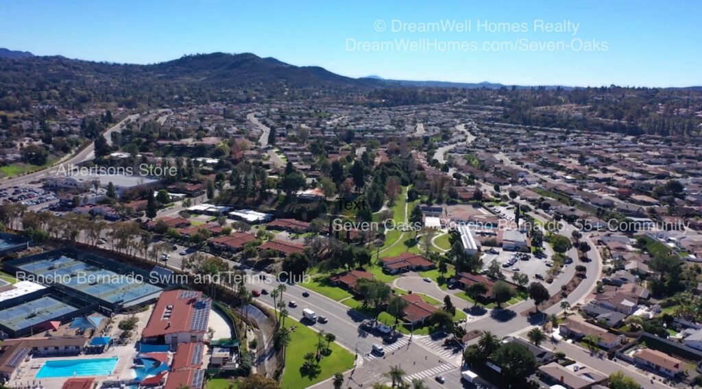 Seven Oaks Rancho Bernardo San Diego 55+ Community Location