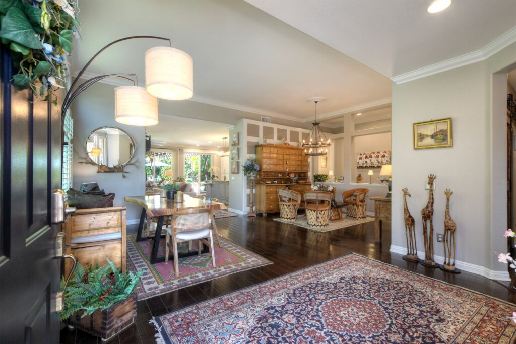 San Marcos CA golf course view single story home for sale