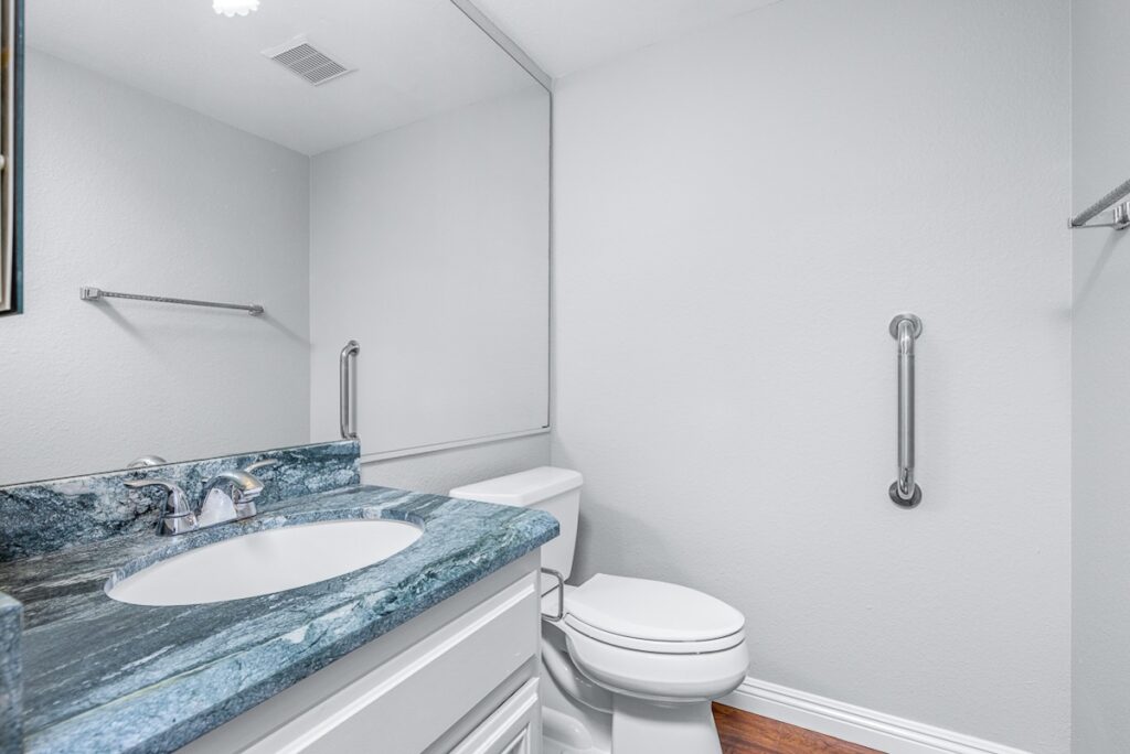 Bathroom downstairs of Bellagio Floor plan Ocean Hills Country Club Home For Sale