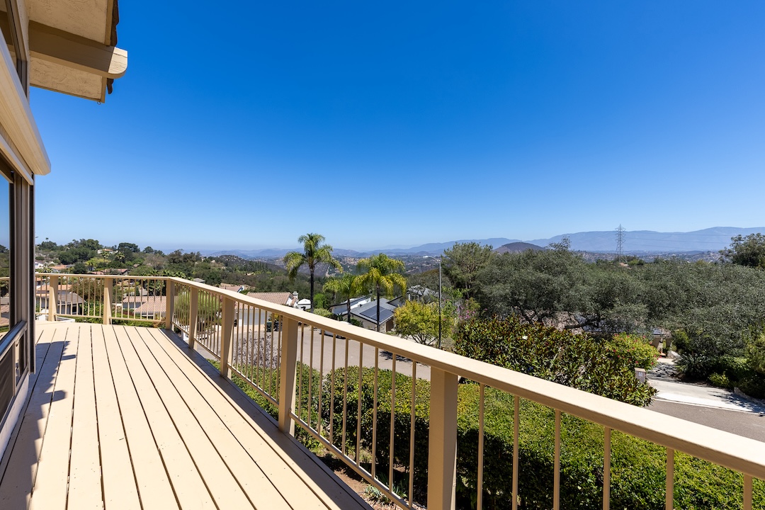 41 Exterior Deck View 10921 Treeside Lane Escondido CA 92026 Home For Sale listed by DreamWell Homes Realty