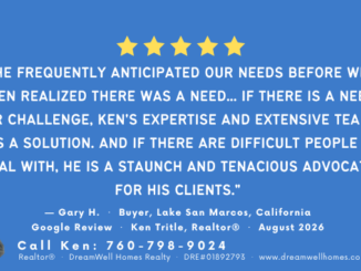 Reviews for Ken Tritle, Realtor DreamWell Homes Realty Google Reviews, Lake San Marcos CA North San Diego County 2026